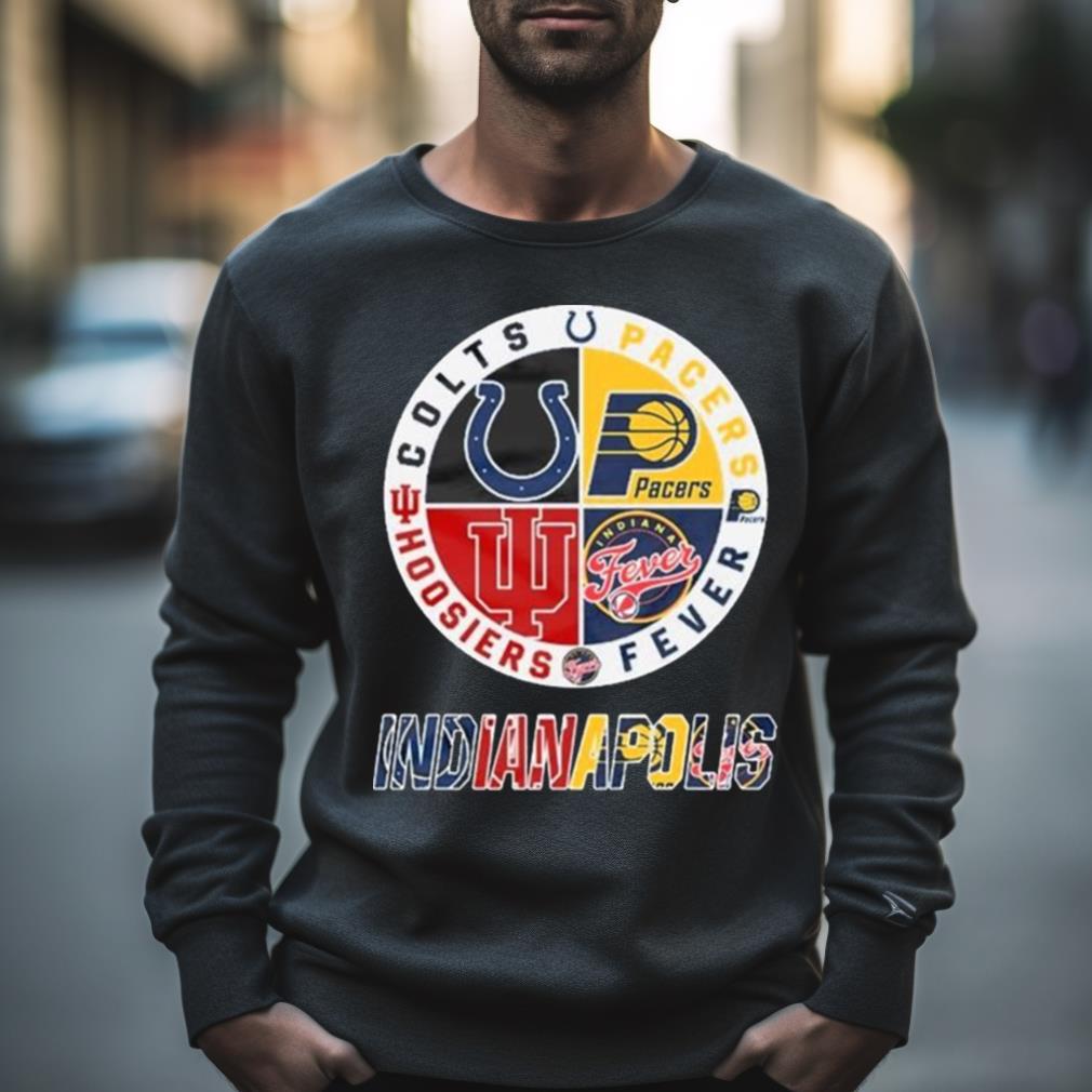 Indianapolis Colts Pacers Fever Hoosiers Logo Shirt Indianapolis Colts Pacers Fever Hoosiers Logo Shirt