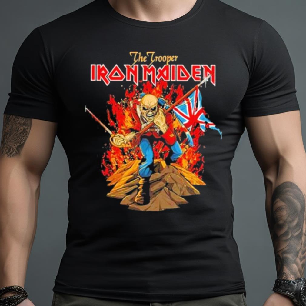 Iron Maiden Trooper Flames 2023 Shirt