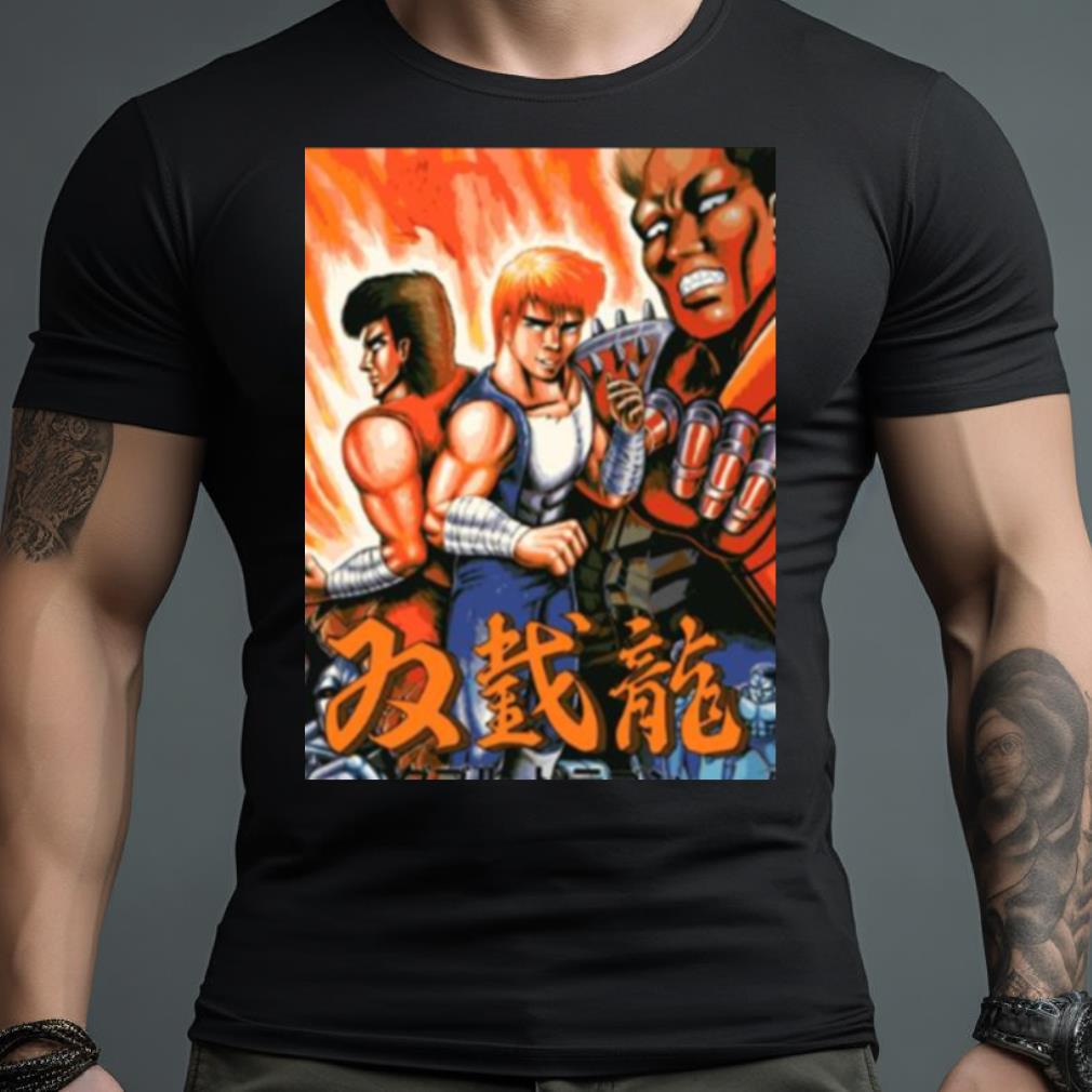 Japanese Art Graphic Double Dragon Shirt