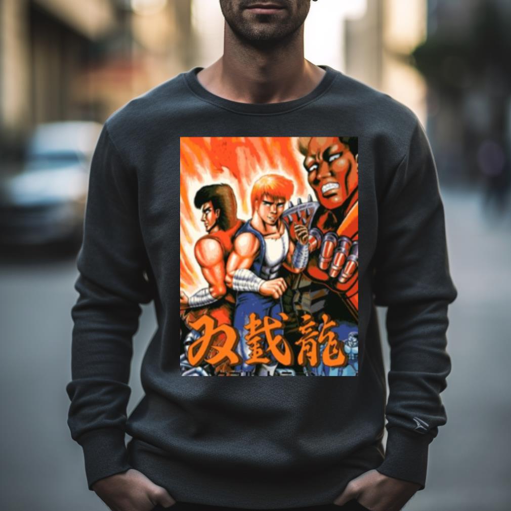 Japanese Art Graphic Double Dragon Shirt Japanese Art Graphic Double Dragon Shirt