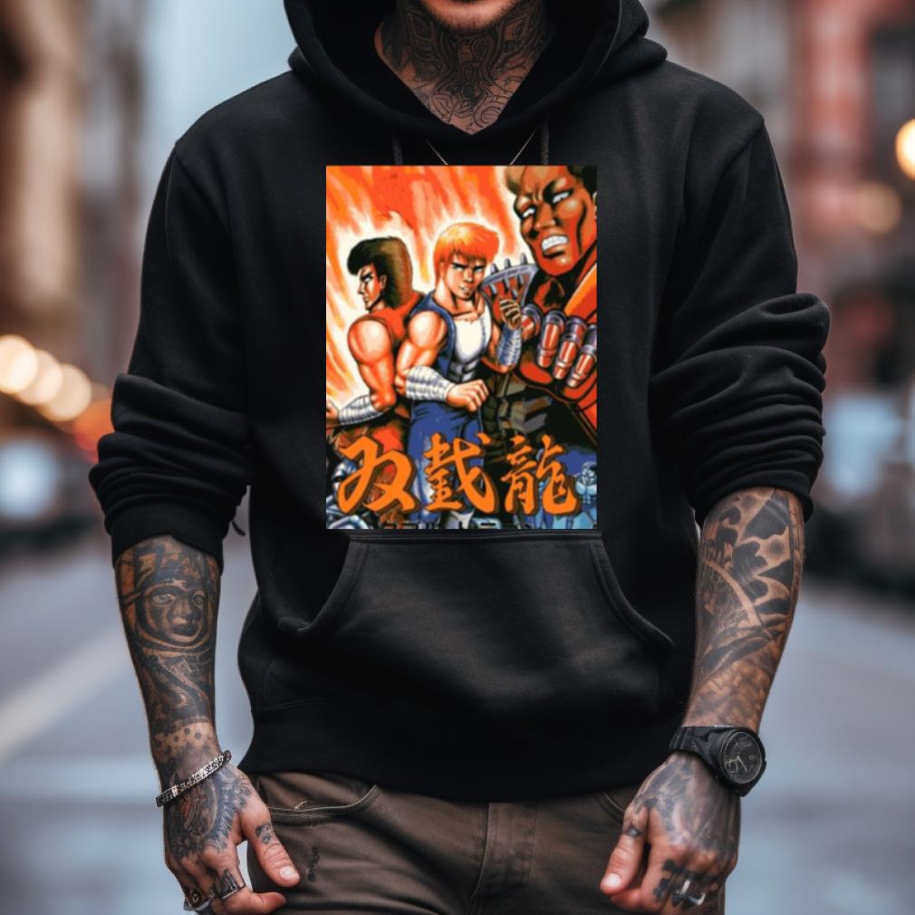 Japanese Art Graphic Double Dragon Shirt Japanese Art Graphic Double Dragon Shirt