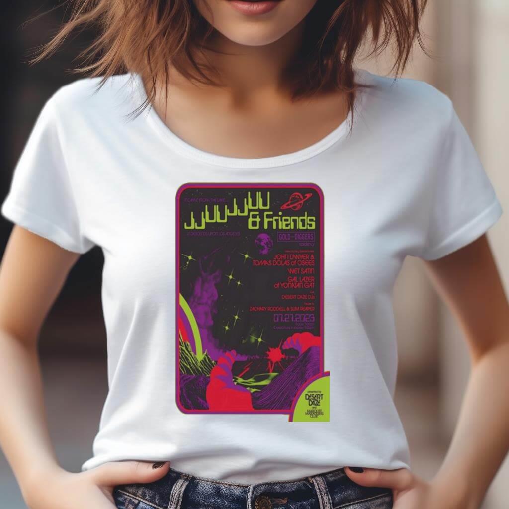 Jjuujjuu And Friends Gold Diggers Los Angeles Ca July 27 2023 Art Poster Design T Shirt Jjuujjuu And Friends Gold Diggers Los Angeles Ca July 27 2023 Art Poster Design T Shirt