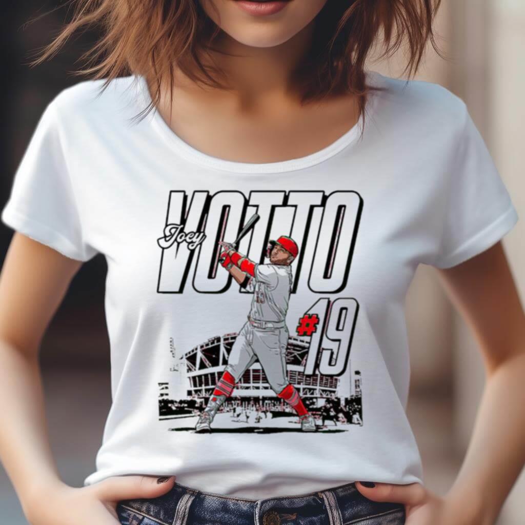 Joey Votto 19 Cincinnati Reds Stadium Art Shirt Joey Votto 19 Cincinnati Reds Stadium Art Shirt