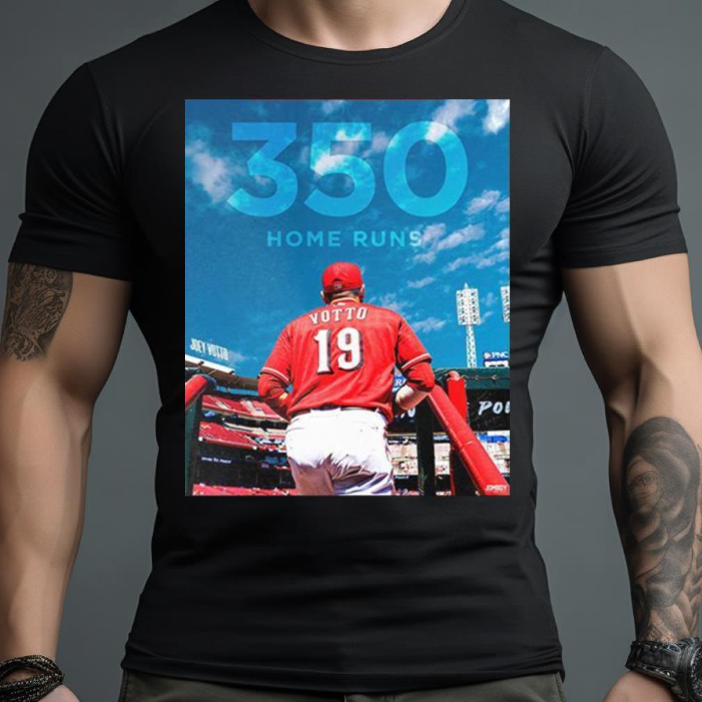 Joey Votto Cincinnati Reds With 350 Home Runs Congratulations T Shirt