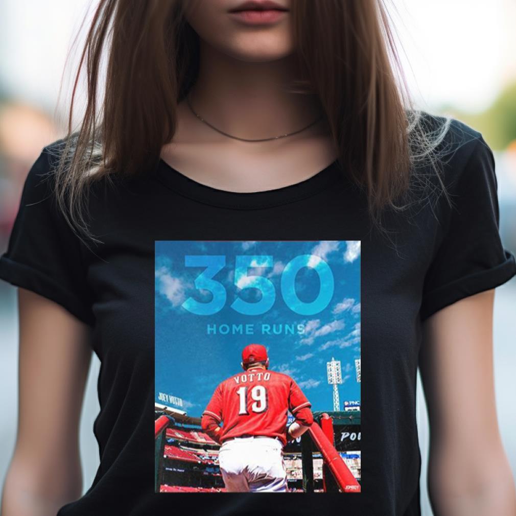 Joey Votto Cincinnati Reds With 350 Home Runs Congratulations T Shirt