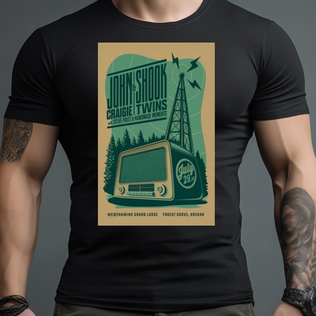 John Craigie & Shook Twins Forest Grove Oregon Jul 29 2023 Poster Shirt