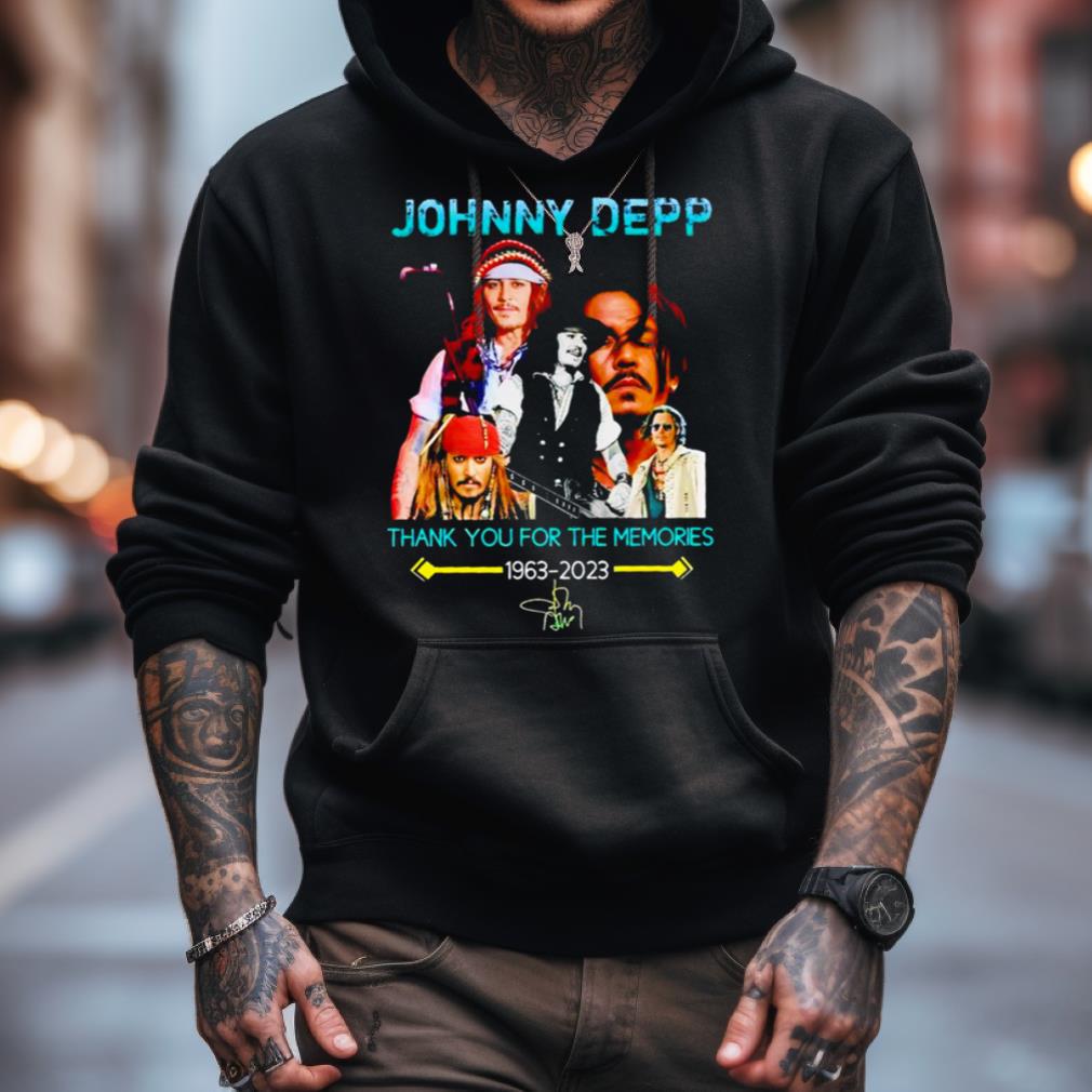Johnny Depp Thank You For The Memories 1963 2023 Signature Shirt