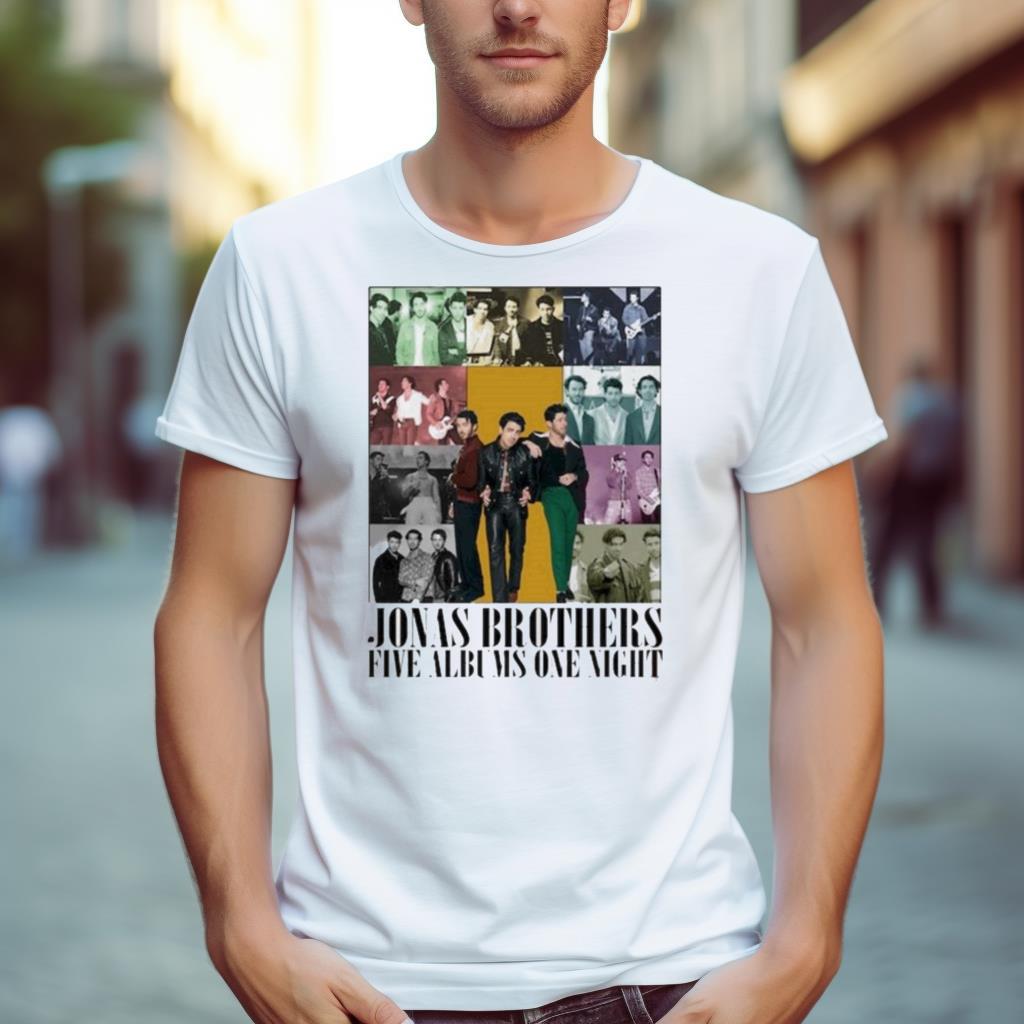 Jonas Brothers Five Albums One Night Shirt