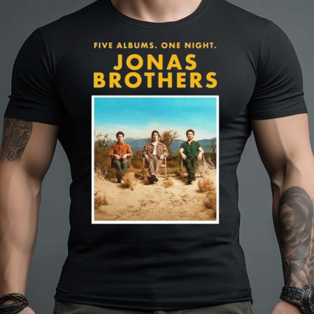 Jonas Brothers Five Albums One Night The Tour 2023 Shirt