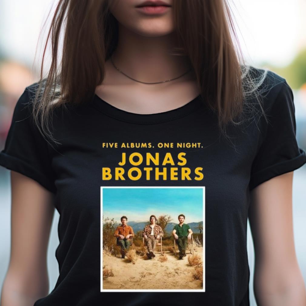 Jonas Brothers Five Albums One Night The Tour 2023 Shirt Jonas Brothers Five Albums One Night The Tour 2023 Shirt