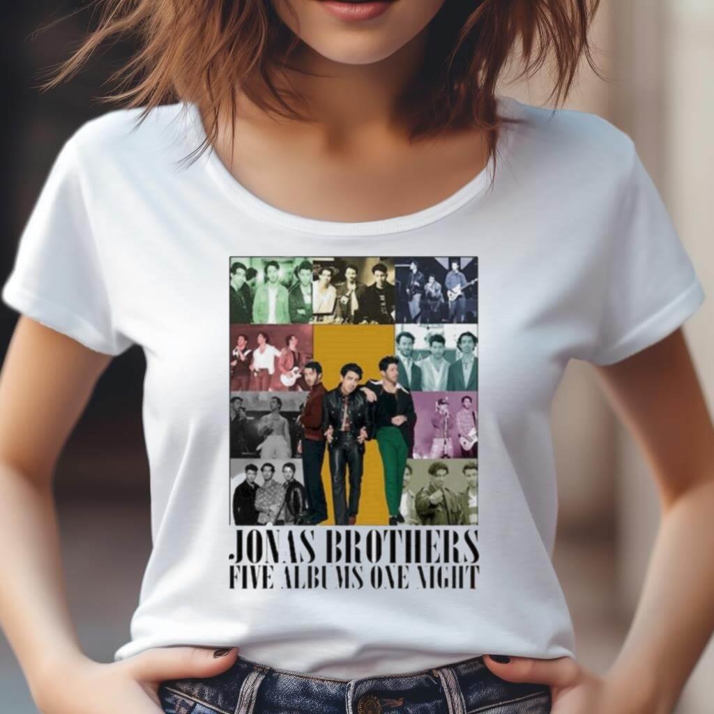 Jonas Brothers Five Albums One Night Shirt - Hersmiles