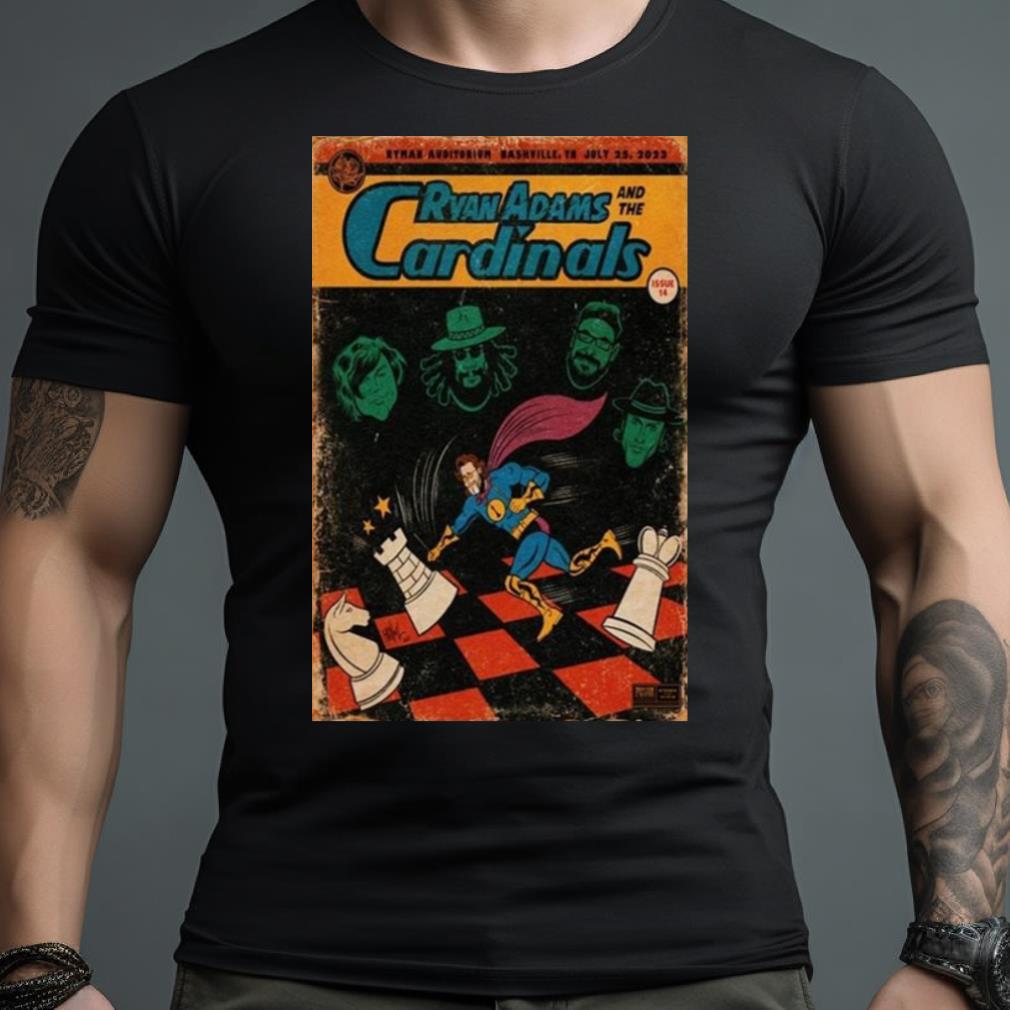 July 25, 2023 Ryan Adams Nashville, Tn Tour Poster Shirt