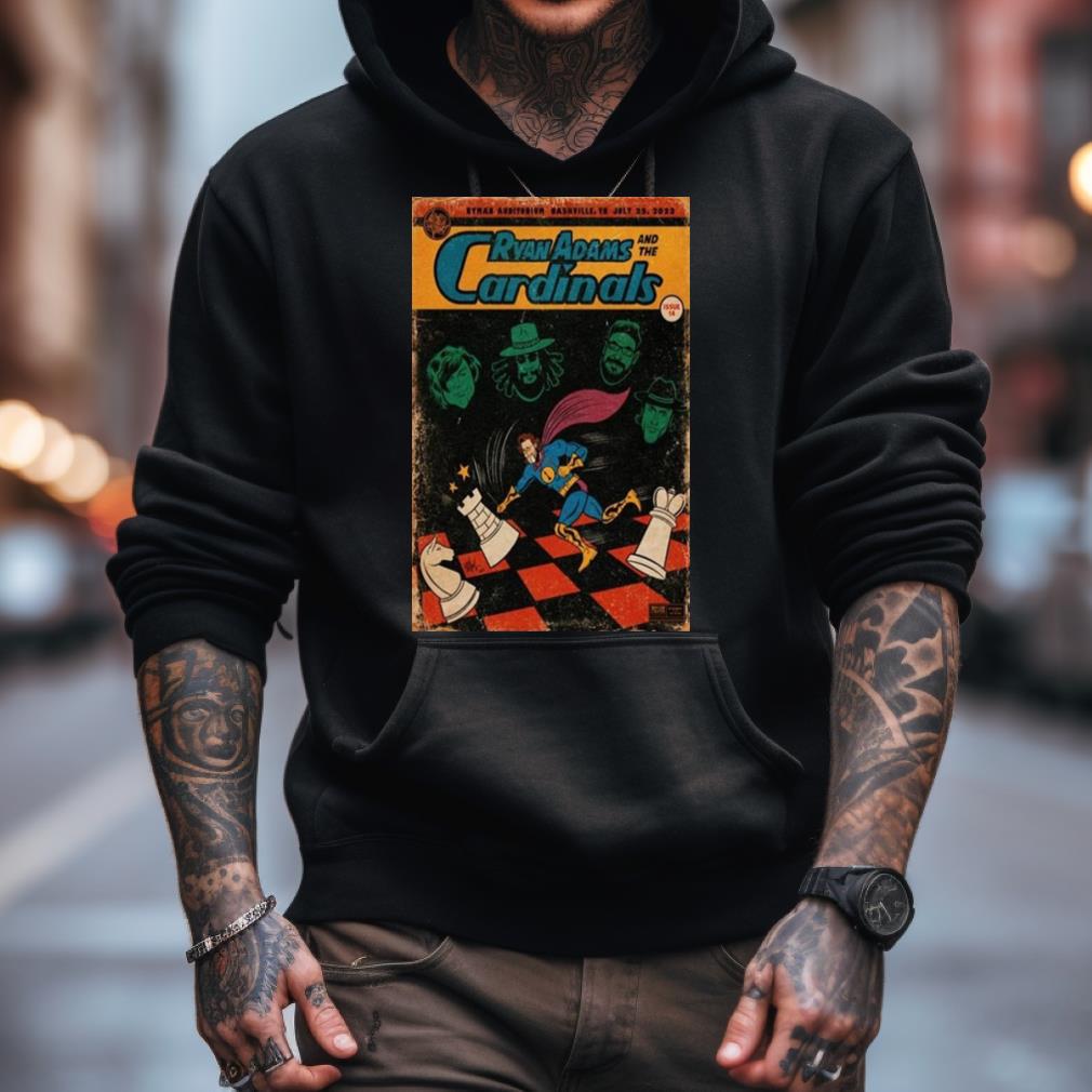 July 25, 2023 Ryan Adams Nashville, Tn Tour Poster Shirt July 25, 2023 Ryan Adams Nashville, Tn Tour Poster Shirt