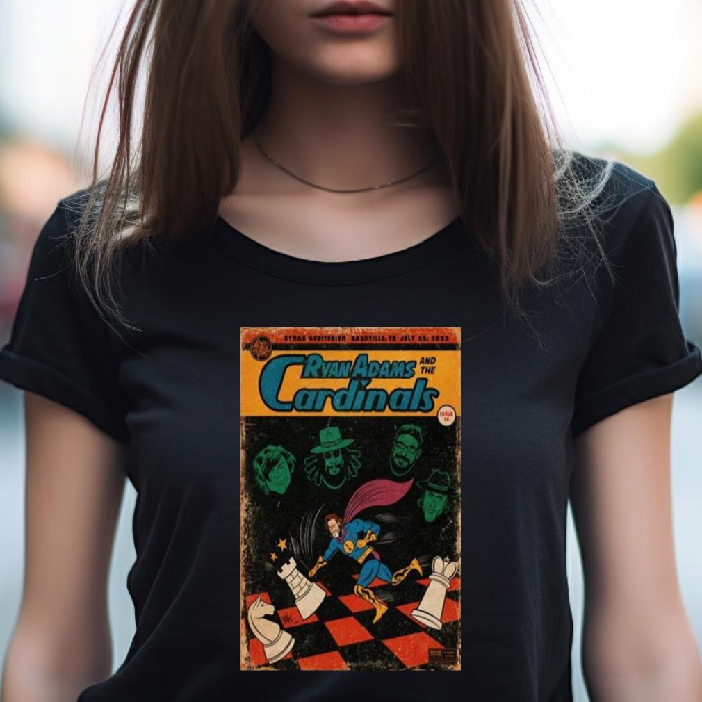 July 25, 2023 Ryan Adams Nashville, Tn Tour Poster Shirt July 25, 2023 Ryan Adams Nashville, Tn Tour Poster Shirt