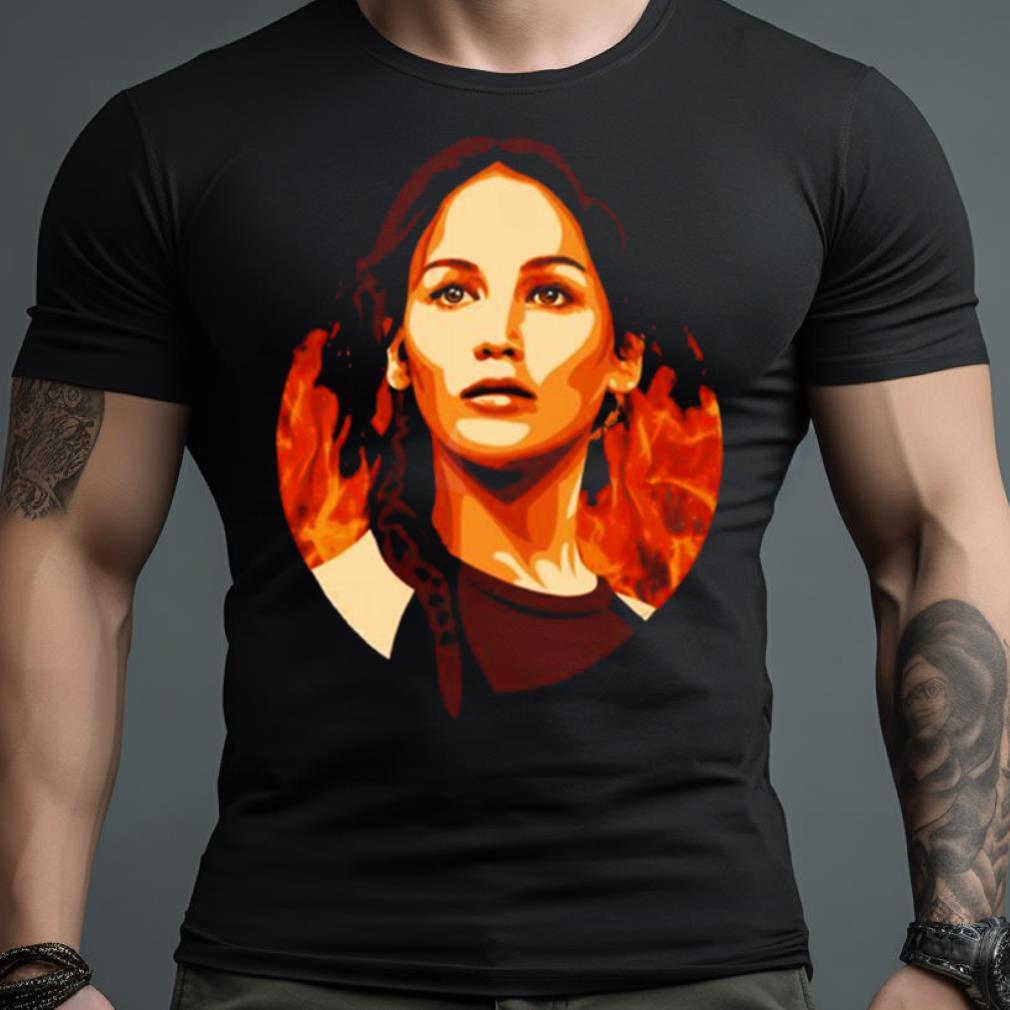 Katniss On Fire The Hunger Games Shirt