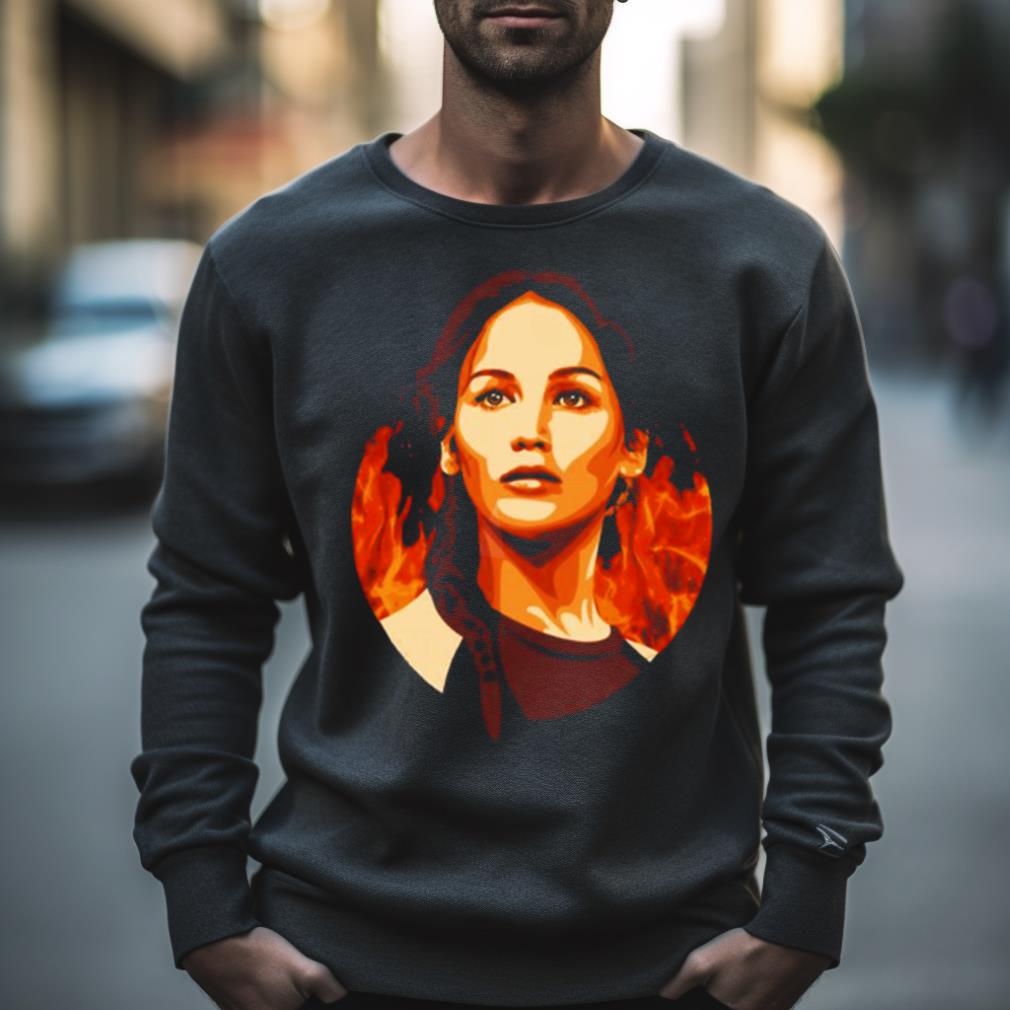 Katniss On Fire The Hunger Games Shirt