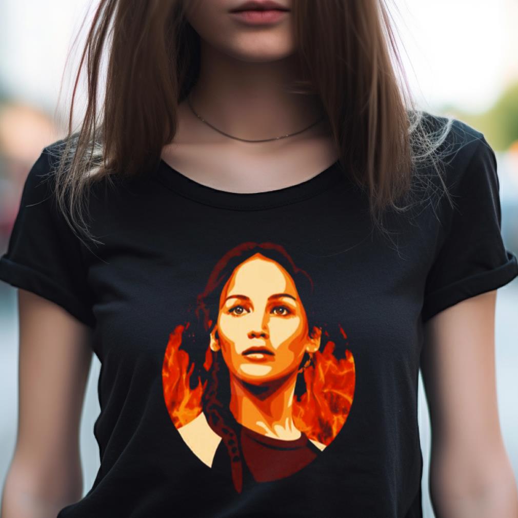 Katniss On Fire The Hunger Games Shirt Katniss On Fire The Hunger Games Shirt