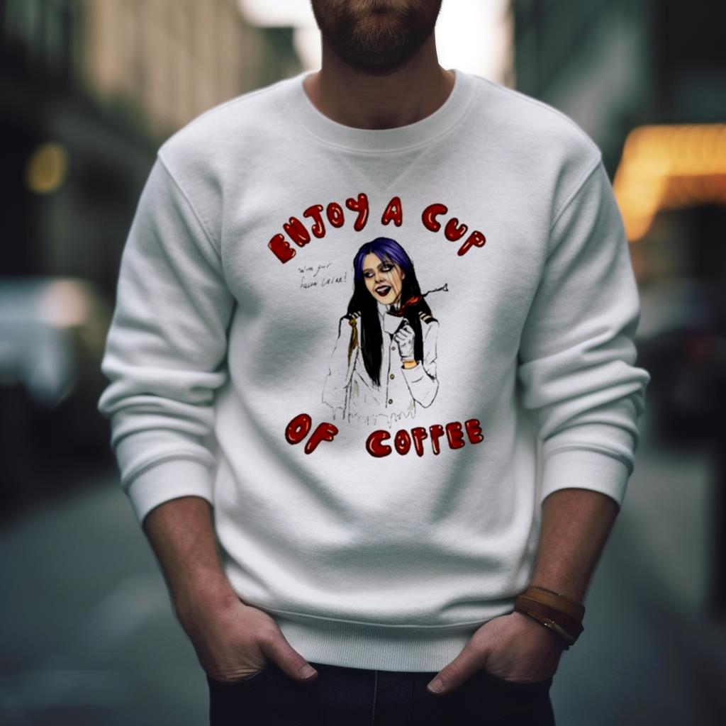 Kim Dracula Enjoy A Cup Of Coffee Shirt