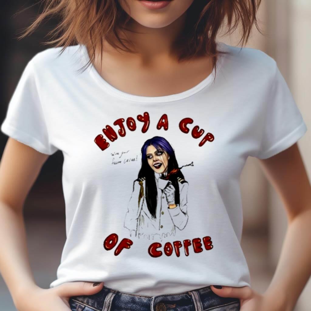 Kim Dracula Enjoy A Cup Of Coffee Shirt Kim Dracula Enjoy A Cup Of Coffee Shirt