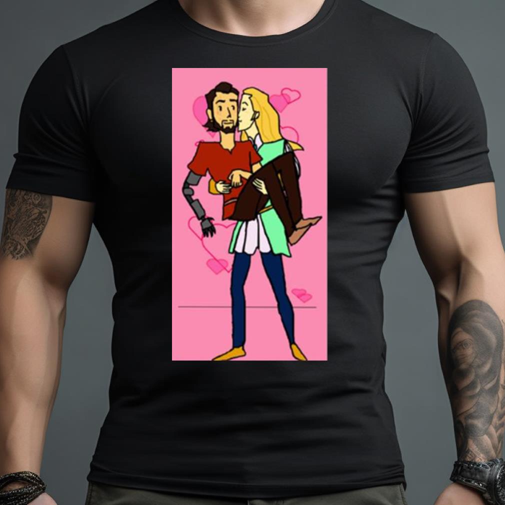 Kiss Scene In Nimona Shirt - Hersmiles