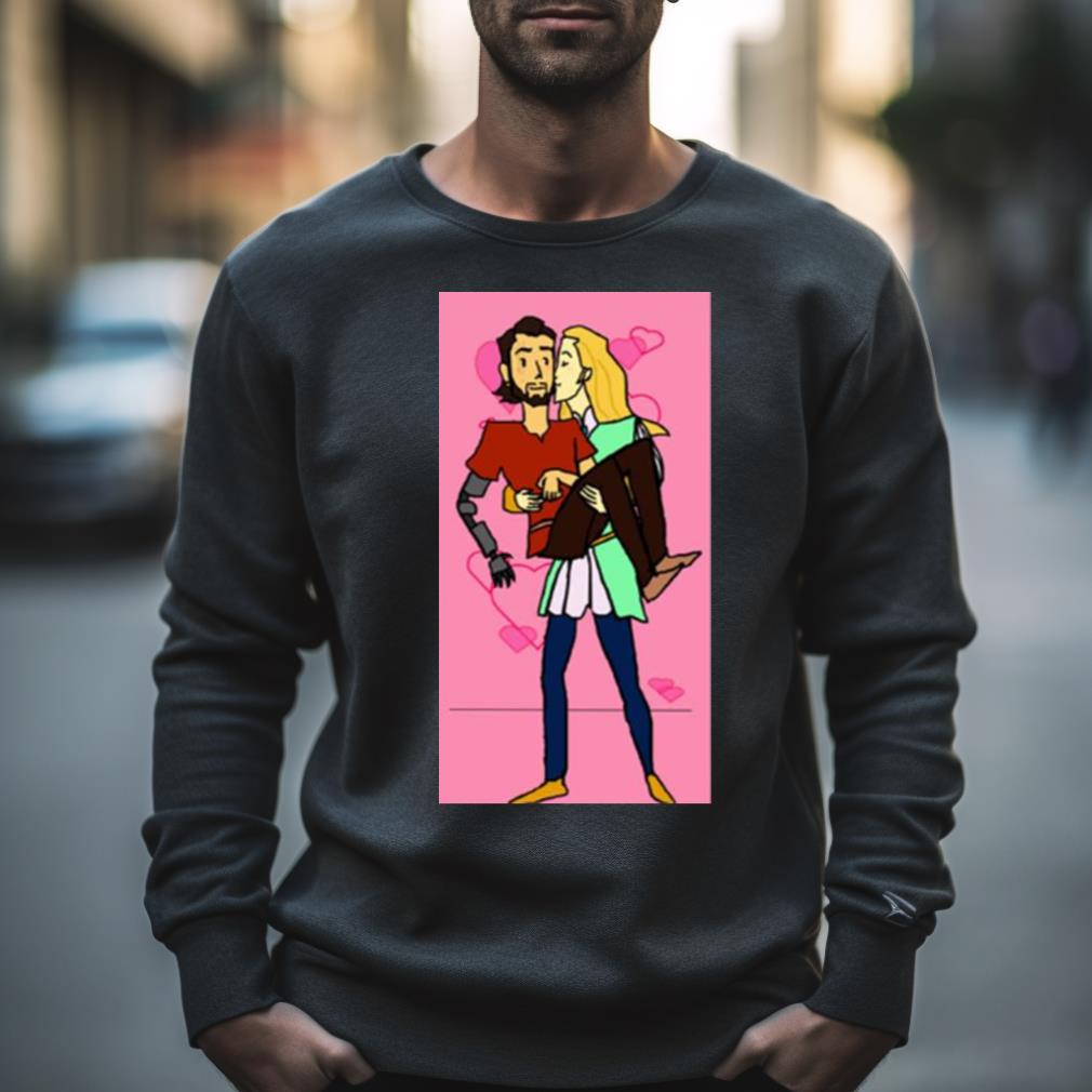 Kiss Scene In Nimona Shirt - Hersmiles