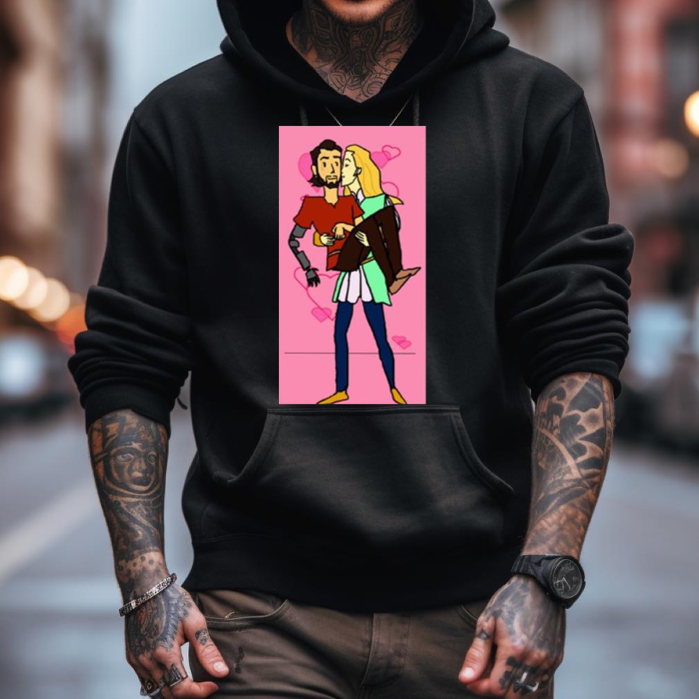 Kiss Scene In Nimona Shirt - Hersmiles