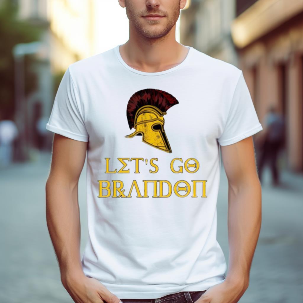 Let’S Go Brandon Spartan Helmet Shirt