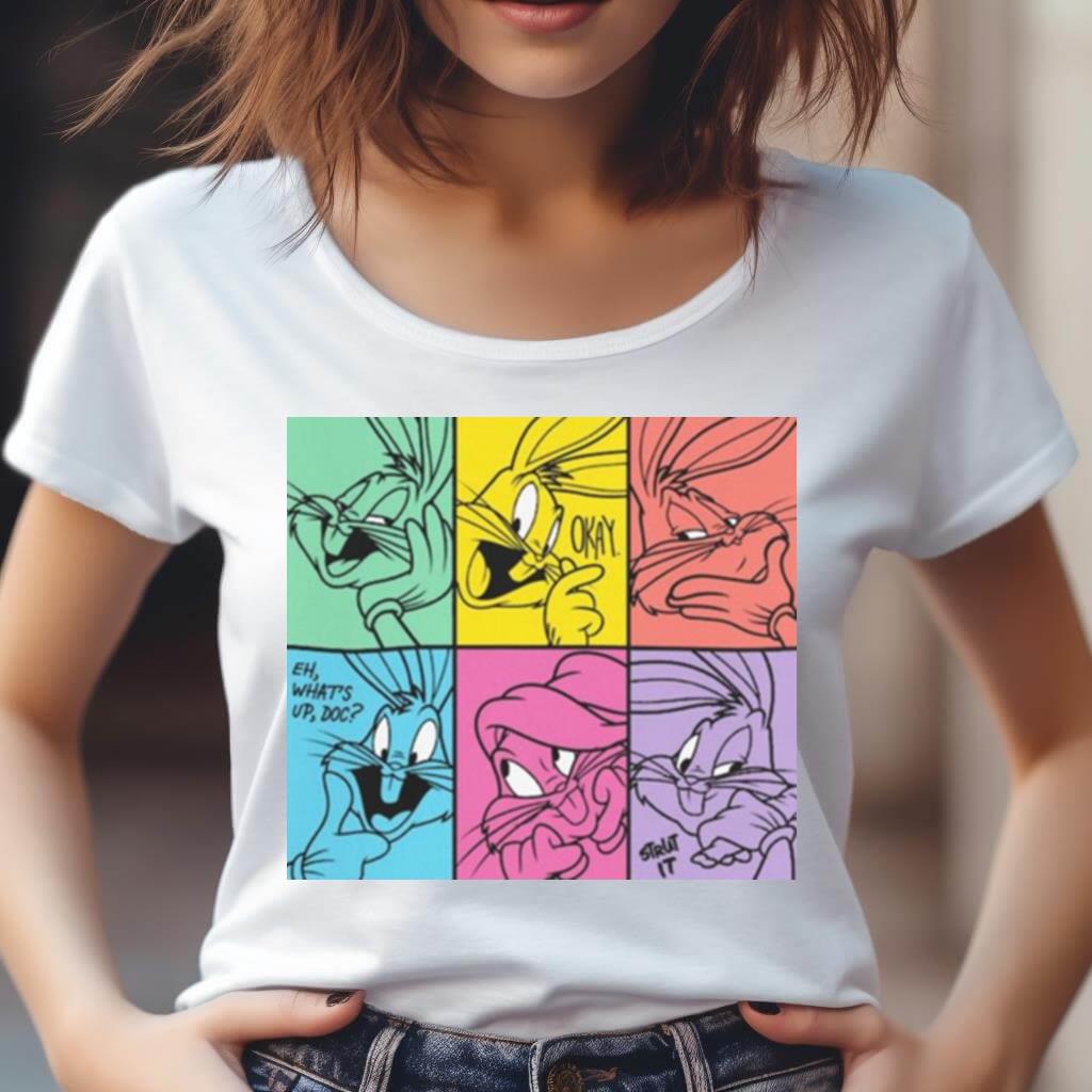 Looney Tunes Bugs Bunny Color Blocks T Shirt Looney Tunes Bugs Bunny Color Blocks T Shirt