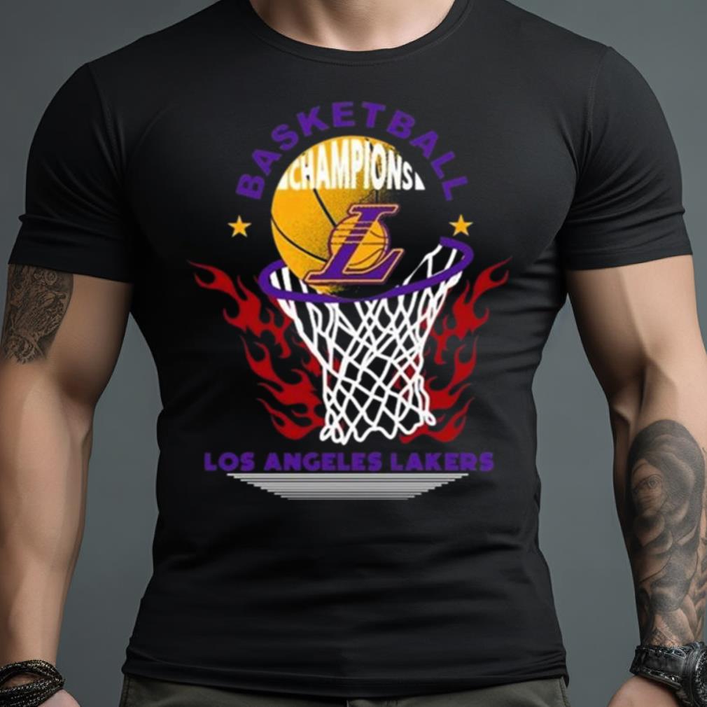 Los Angeles Lakers Basketball Champions Fire Logo 2023 Shirt