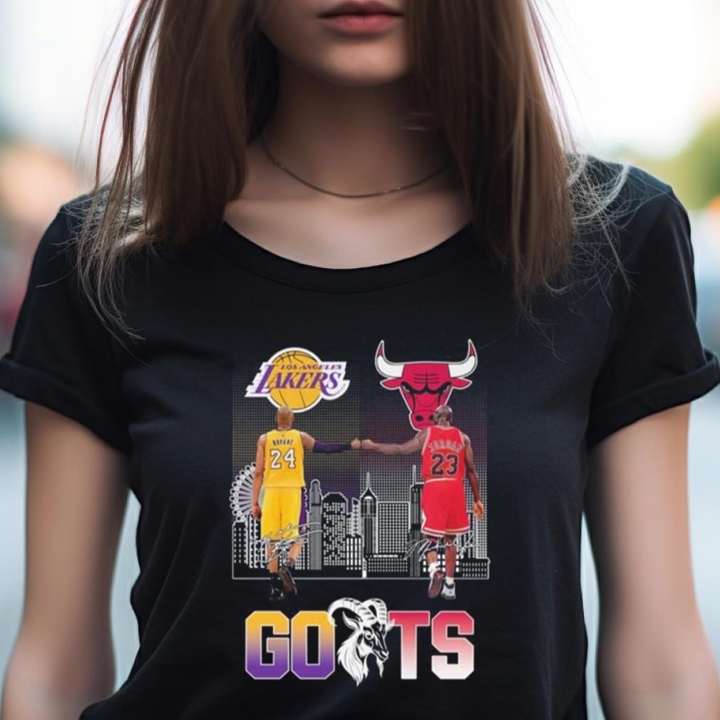Los Angeles Lakers Kobe Bryant And Chicago Bulls Michael Jordan Goat Signatures 2023 Shirt