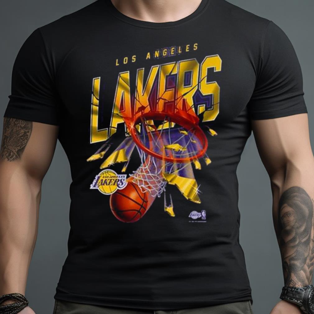 Los Angeles Lakers Nike Shattered Logo T Shirt