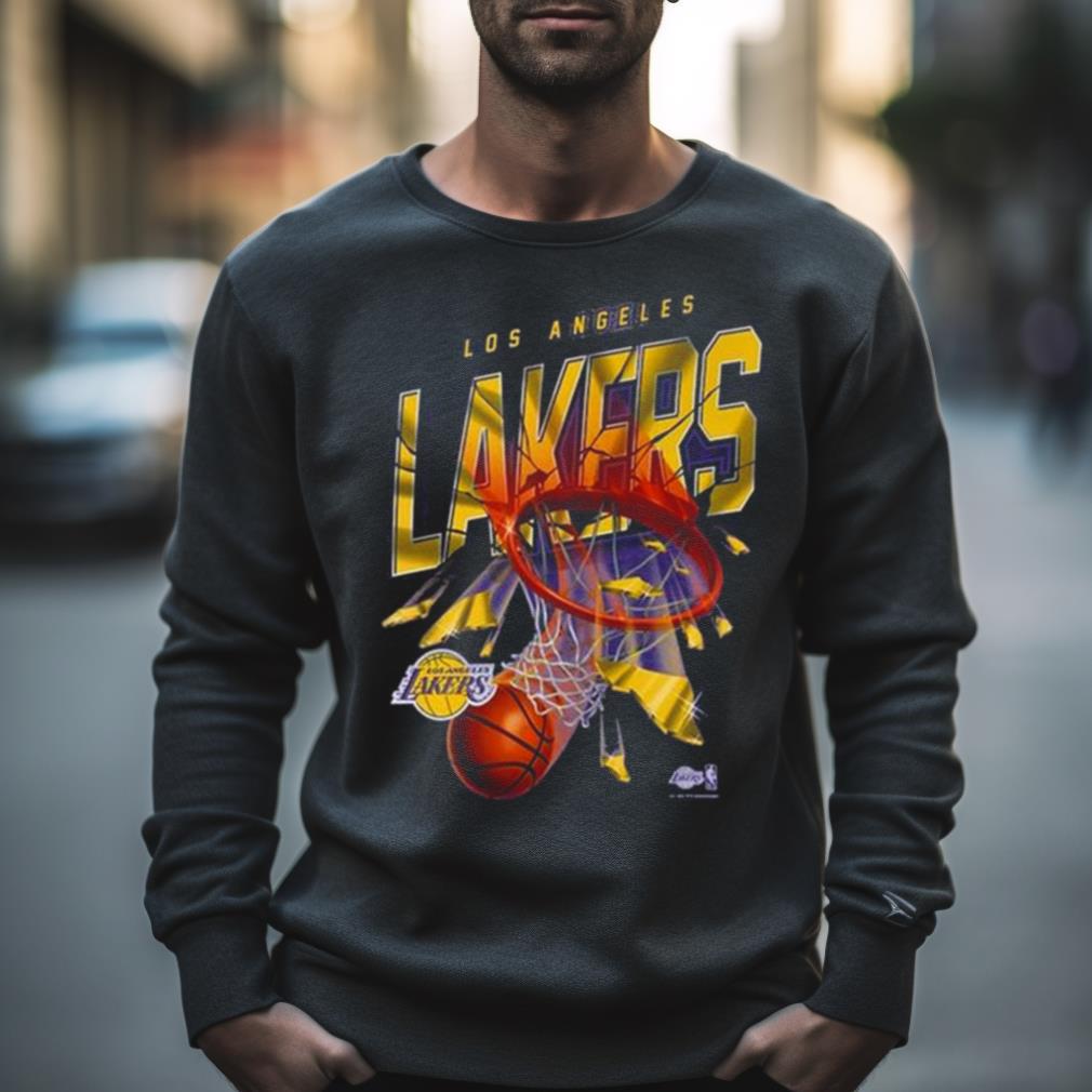 Los Angeles Lakers Nike Shattered Logo T Shirt