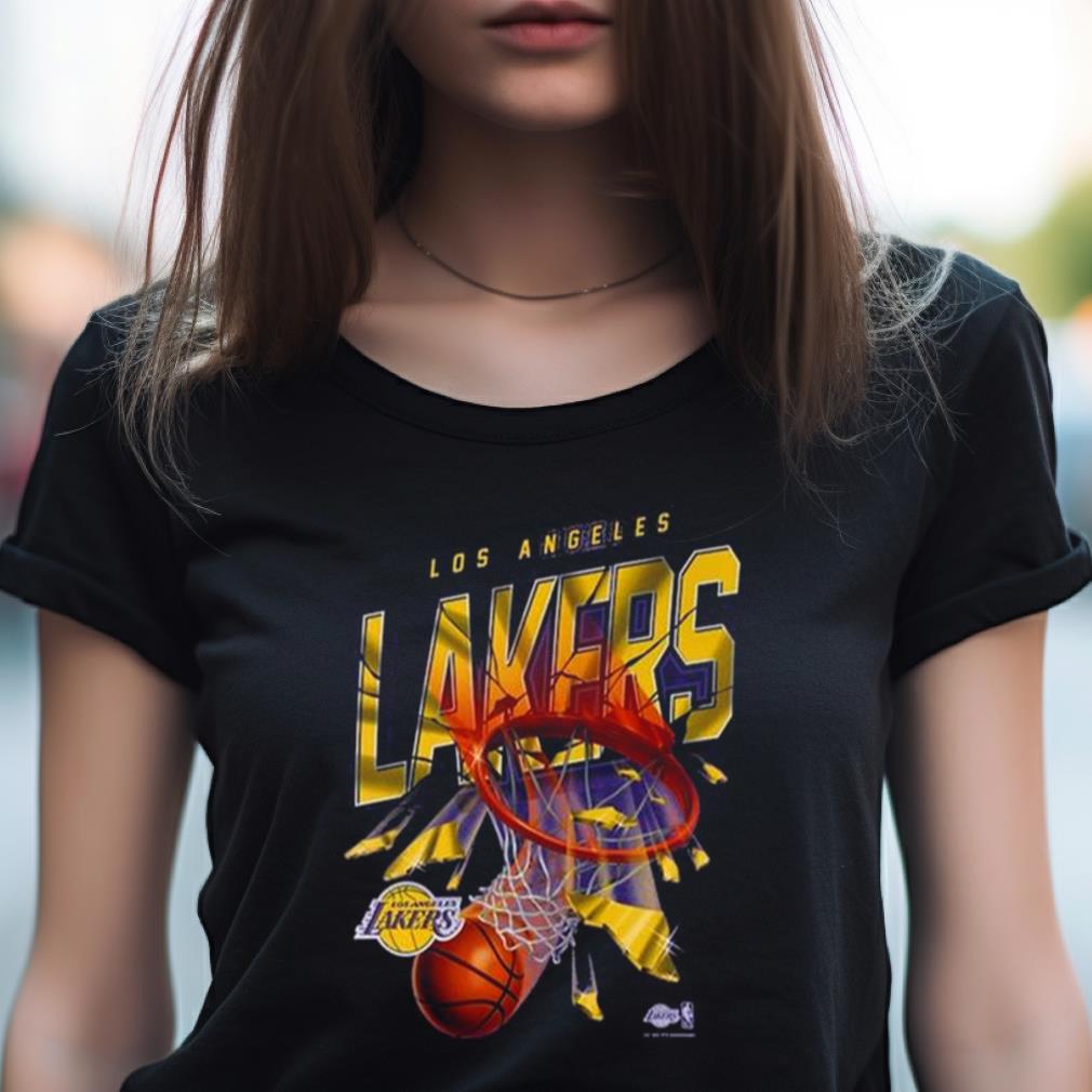 Los Angeles Lakers Nike Shattered Logo T Shirt
