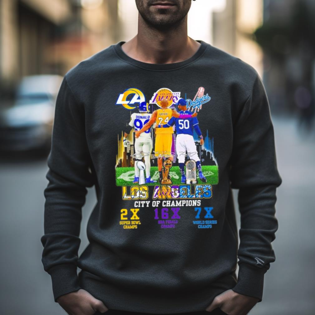 Los Angeles Sports Team Players City Of Champions Signatures Shirt Los Angeles Sports Team Players City Of Champions Signatures Shirt