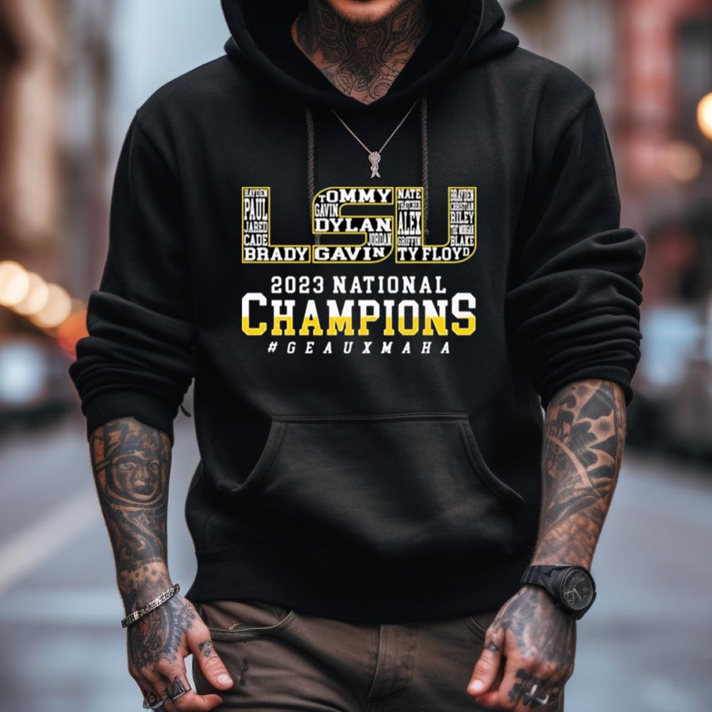 Lsu Name Team Logo 2023 National Champions Geauxmaha Shirt Lsu Name Team Logo 2023 National Champions Geauxmaha Shirt