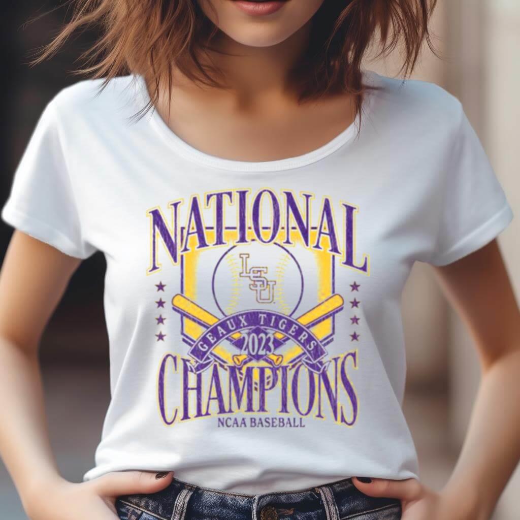 Lsu Tigers 2023 Baseball National Champions Home Plate Shirt Lsu Tigers 2023 Baseball National Champions Home Plate Shirt