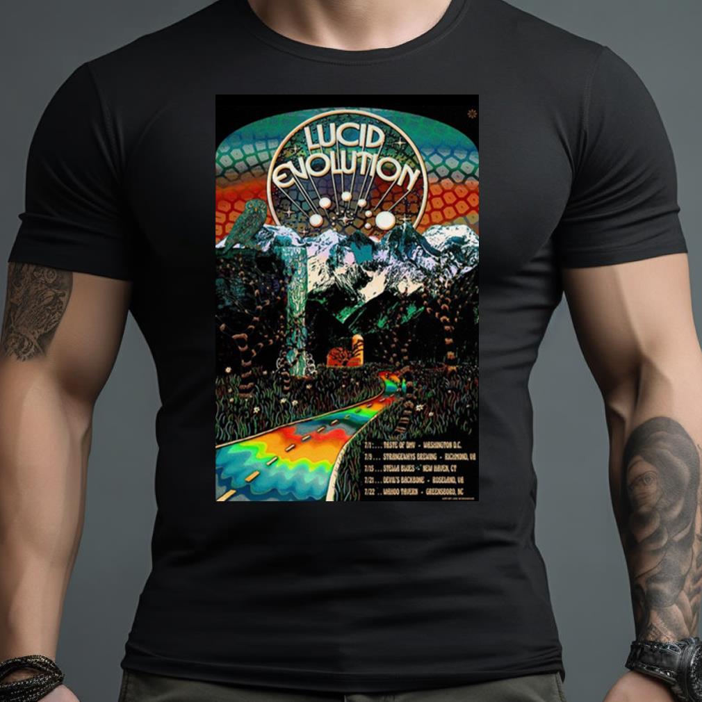 Lucid Evolution Tour 2023 Art Poster Design T Shirt
