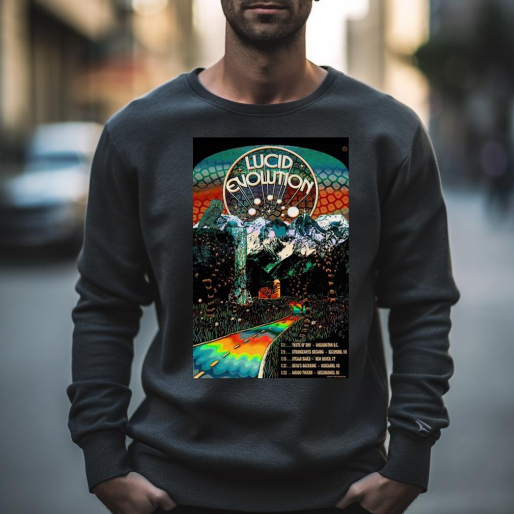 Lucid Evolution Tour 2023 Art Poster Design T Shirt