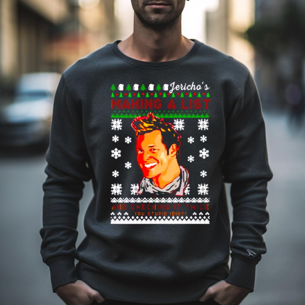 Making A List And Checking It Twice Christmas Chris Jericho Shirt