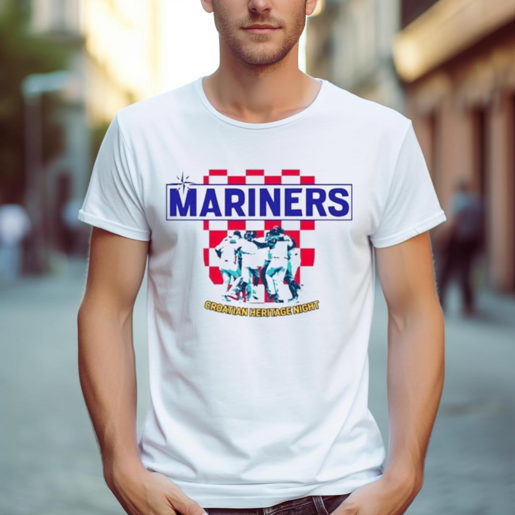 Mariners 2023 Croatian Heritage Themed T Shirt