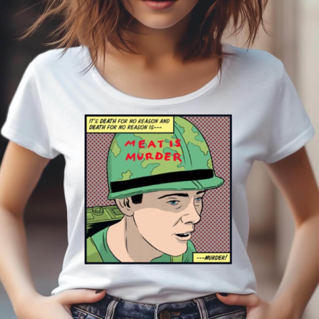 Meat Is Murder Comics Smiths Pop Art Tribute Shirt Meat Is Murder Comics Smiths Pop Art Tribute Shirt