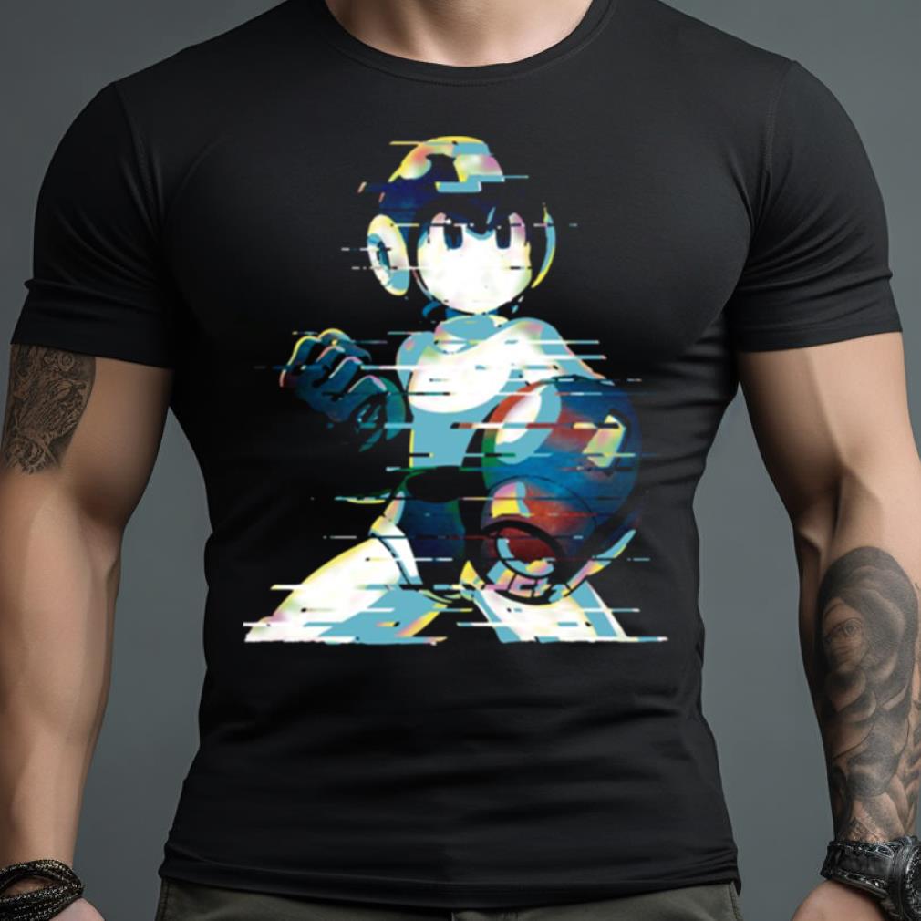 Mega Man Mega Buster Type C Glitch Remix Shirt