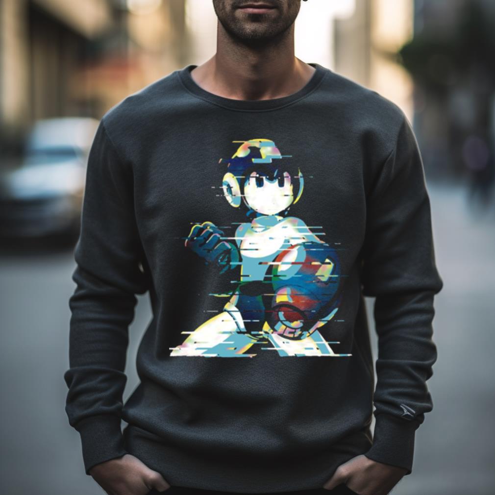 Mega Man Mega Buster Type C Glitch Remix Shirt Mega Man Mega Buster Type C Glitch Remix Shirt