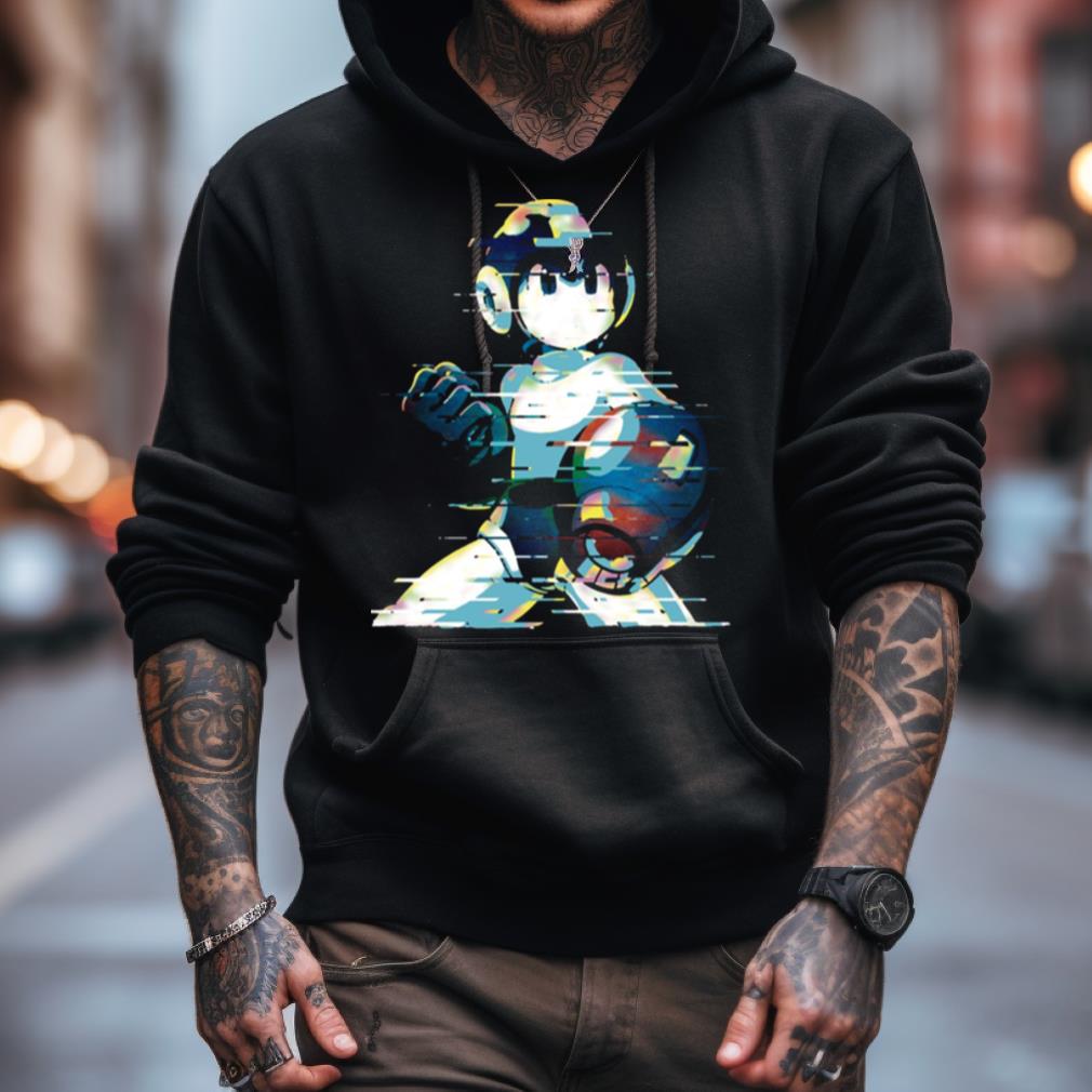 Mega Man Mega Buster Type C Glitch Remix Shirt Mega Man Mega Buster Type C Glitch Remix Shirt