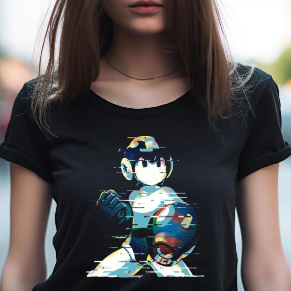 Mega Man Mega Buster Type C Glitch Remix Shirt Mega Man Mega Buster Type C Glitch Remix Shirt