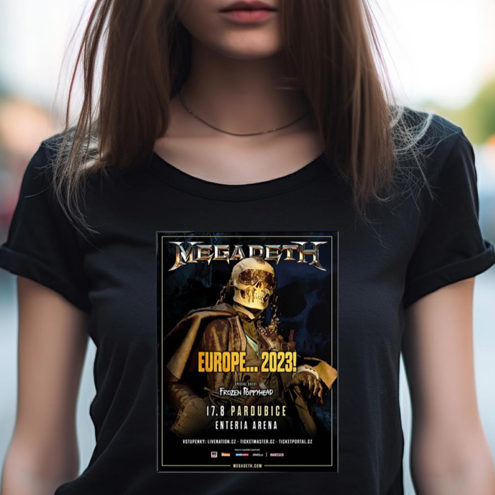 Megadeth Europe Tour 2023 August 17Th 2023 Enteria Arena T Shirt