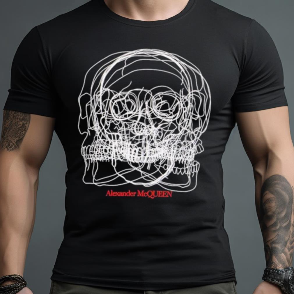 Men’S Sketch Skull Shirt
