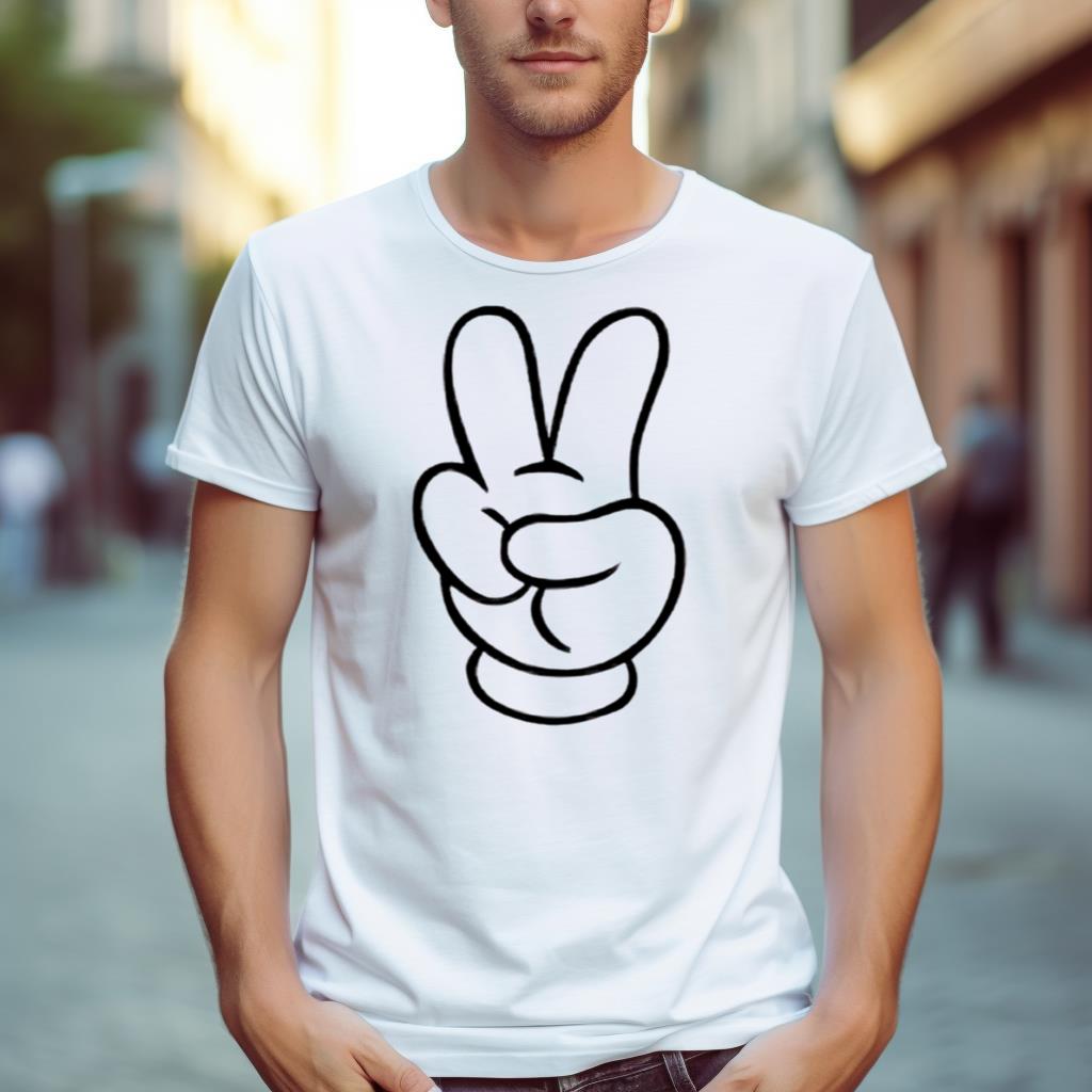 Mickey Peace Sign Shirt