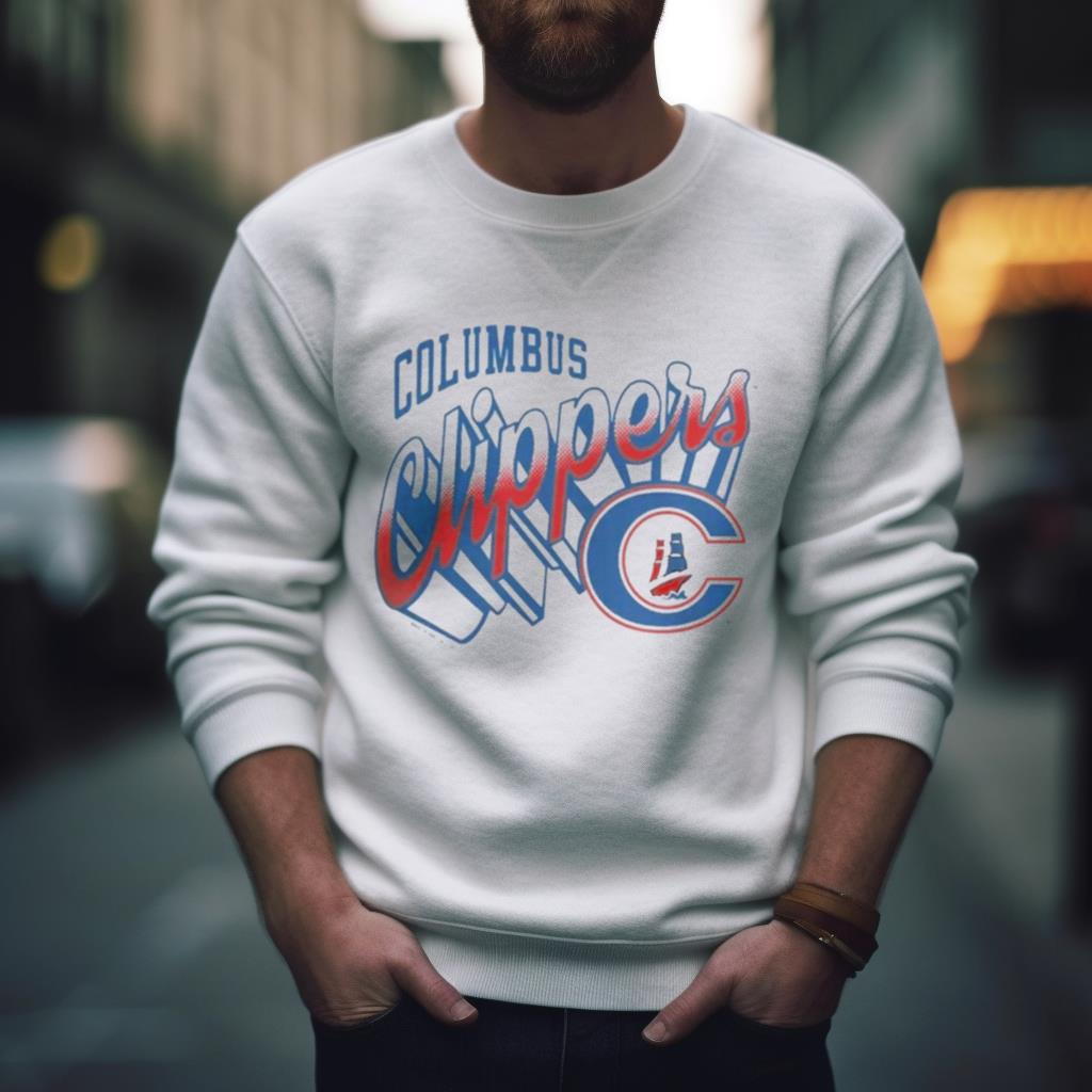 Milb X Columbus Clippers Where I’M From Ash Retro 3 D Logo Tee Shirt