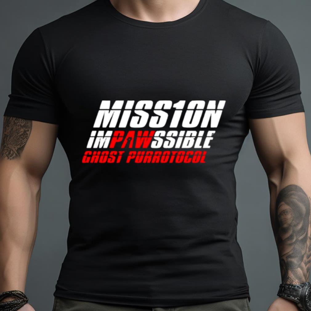 Mission Impawssible Text Only Shirt